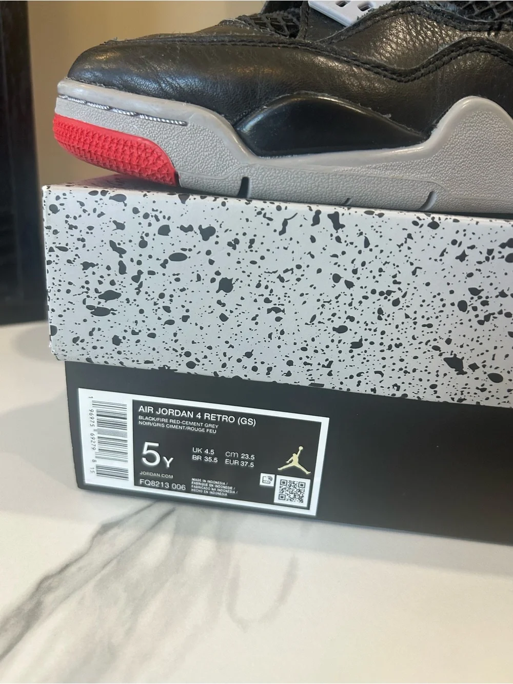 Air Jordan 4 Retro GS Bred Reimagined Size 5Y w/ Box